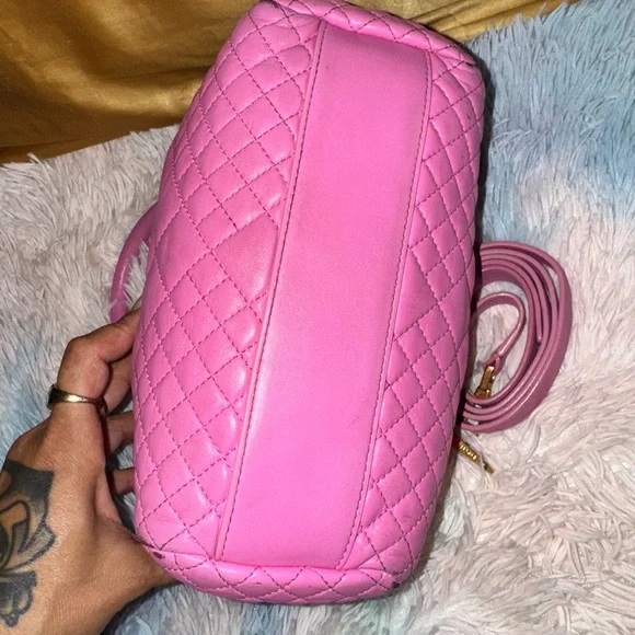 Versace Pink Quilted Women's Handbag - Picture 5 of 17
